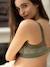 Soutien-gorge de grossesse et d'allaitement sans armature Dahlia kaki - vertbaudet enfant 