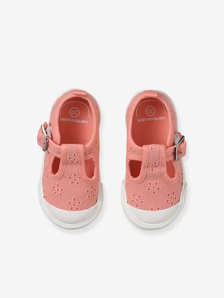 Geborduurde babysandalen koraal - vertbaudet enfant 