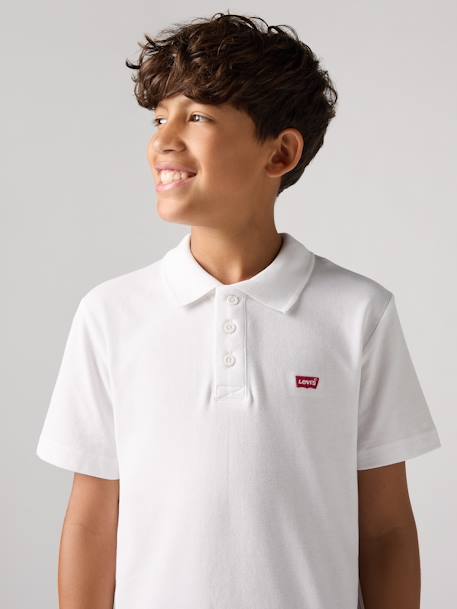 Polo LEVI'S garçon manches courtes blanc+marine - vertbaudet enfant 