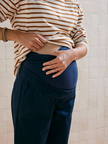 Pantalon de grossesse chino marine - vertbaudet enfant 