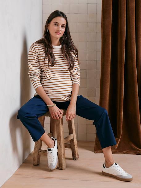 Pantalon de grossesse chino marine - vertbaudet enfant 