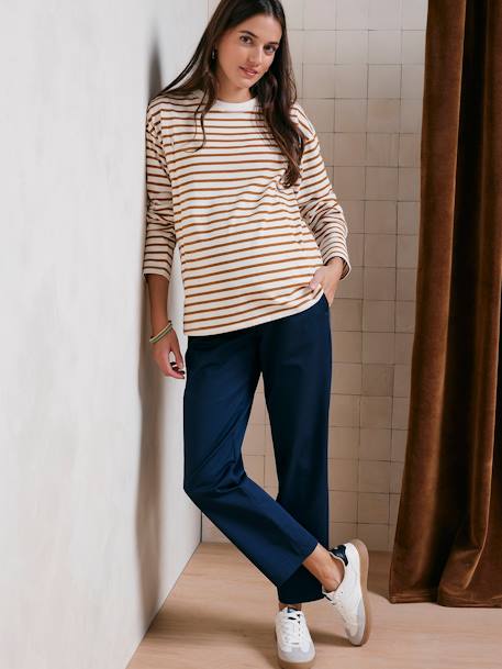 Pantalon de grossesse chino marine - vertbaudet enfant 