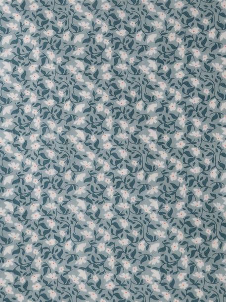 Foulard imprimé fleurs fille bleu grisé+écru - vertbaudet enfant 