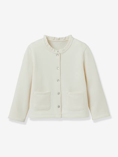 Fille-Pull, gilet, sweat-Gilet fille en molleton - coton bio -