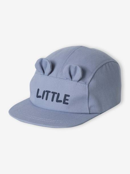 Casquette chaton bébé bleu chambray - vertbaudet enfant 