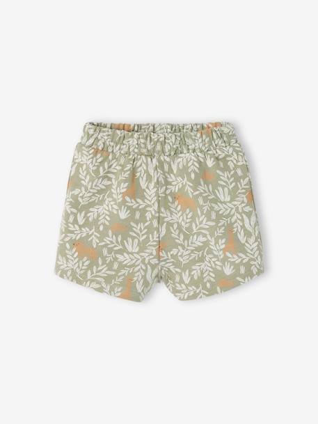 Set van 2 geboorteshorts van lichte fleece klei - vertbaudet enfant 
