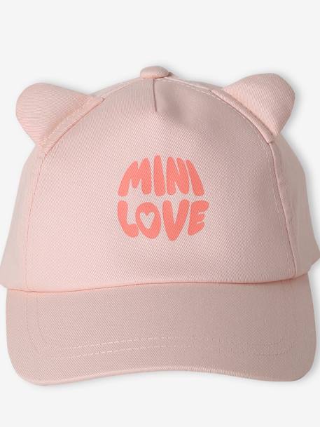 Casquette bébé fille oreilles décoratives rose pâle - vertbaudet enfant 