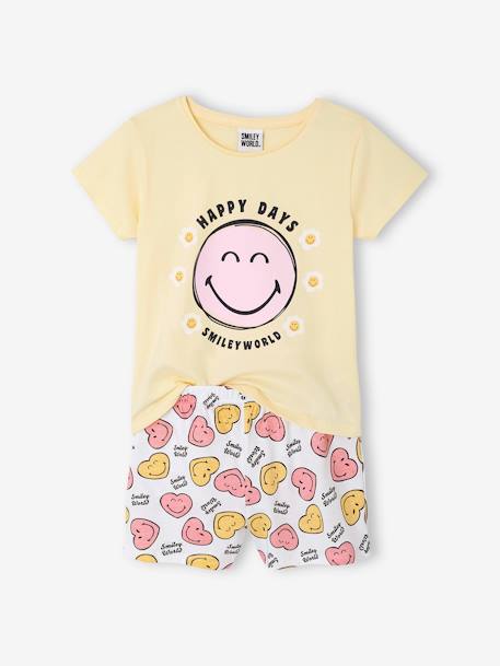 Pyjashort SMILEYWORLD jaune pastel - vertbaudet enfant 