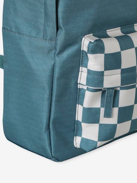 Sac à dos garçon damier vert d'eau - vertbaudet enfant 