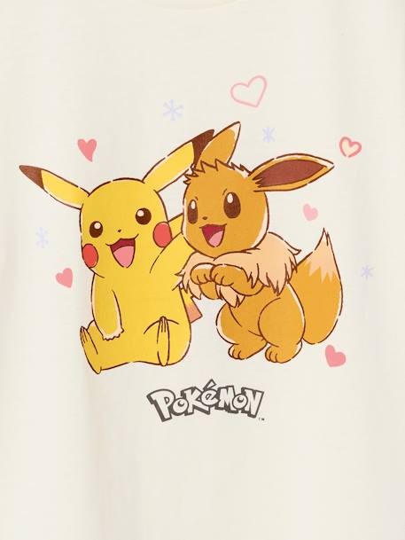 Meisjesshirt Pikachu en Evoli Pokemon® ecru - vertbaudet enfant 