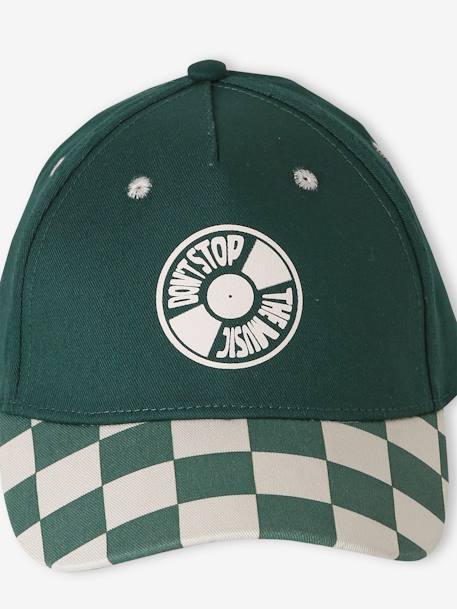 Casquette 'damier' garçon vert d'eau - vertbaudet enfant 