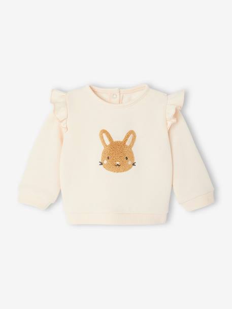 Set sweater en broek baby BEIGE CLAIR RAYE+gemêleerd blauw+lichtroze - vertbaudet enfant 