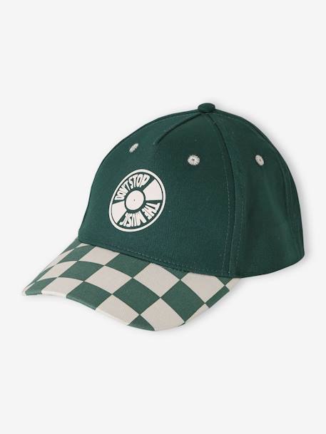 Casquette 'damier' garçon vert d'eau - vertbaudet enfant 