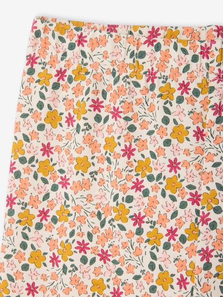 Lot de 2 leggings courts fille écru - vertbaudet enfant 