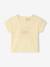 T-Shirt bébé à motif en coton bio jaune pastel - vertbaudet enfant 