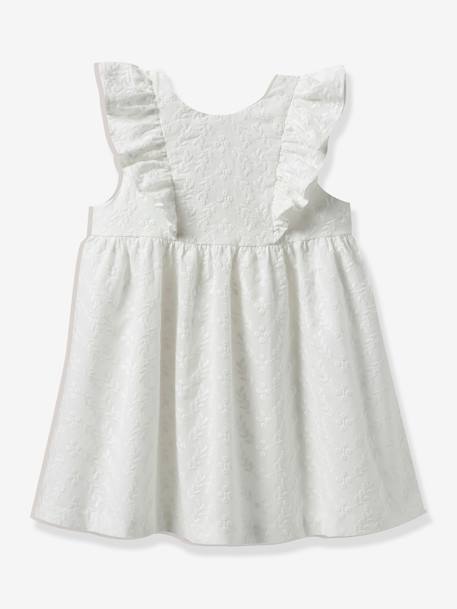 Bébé-Robe brodée Sarah fille - cortège Plume -