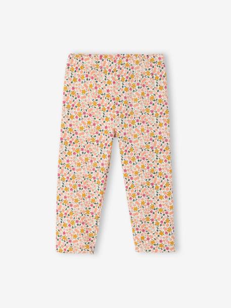 Lot de 2 leggings courts fille écru - vertbaudet enfant 