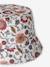 Bob met bloemenprint voor meisjes ecru - vertbaudet enfant 