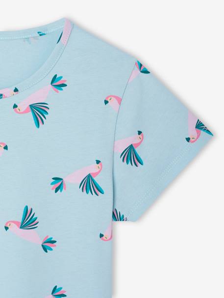 Lot de 2 pyjacourts fille turquoise - vertbaudet enfant 