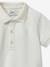 Polo en maille piquée bébé - Coton biologique écru - vertbaudet enfant 