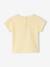T-shirt voor baby's met biologisch katoenen print pastelgeel - vertbaudet enfant 