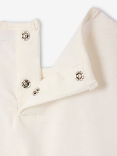 T-shirt met fantasiemotief voor baby's in biologisch katoen wit - vertbaudet enfant 