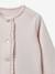 Cardigan en molleton bébé - Coton biologique rose pâle - vertbaudet enfant 
