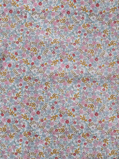 Foulard imprimé fleurs fille bleu grisé+écru - vertbaudet enfant 