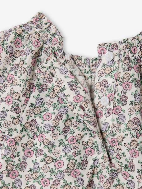 Blouse naissance imprimée petites fleurs écru - vertbaudet enfant 