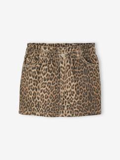 -Jupe trapèze style paperbag fille facile à enfiler