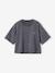 Tee-shirt cropped fille anthracite - vertbaudet enfant 