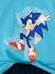 Jungen Sommer-Schlafanzug SONIC mit 3D-Print Oeko-Tex blauw - vertbaudet enfant 