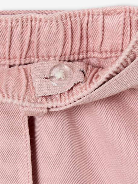 Pantacourt large en Lyocell fille rose - vertbaudet enfant 