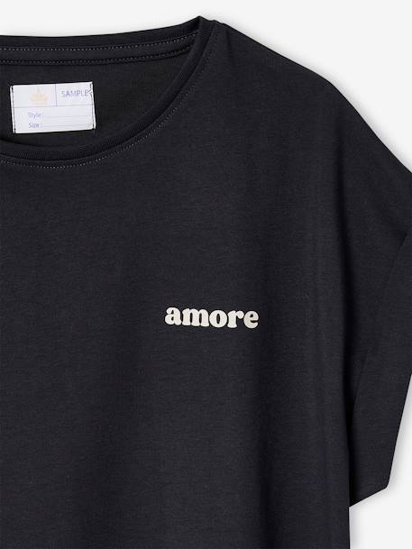 Lot de 2 T-shirts manches courtes fille anthracite - vertbaudet enfant 