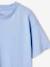 Set van 2 effen t-shirts met een gewassen effect JONEN hemelsblauw - vertbaudet enfant 