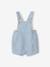 Ensemble naissance body + salopette courte rayée bleu ciel - vertbaudet enfant 