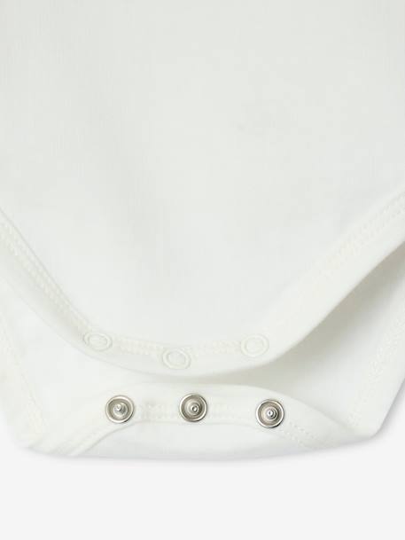 Ensemble naissance body + salopette courte rayée bleu ciel - vertbaudet enfant 