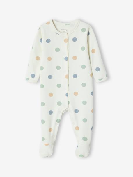Pyjama bébé à pois écru - vertbaudet enfant 