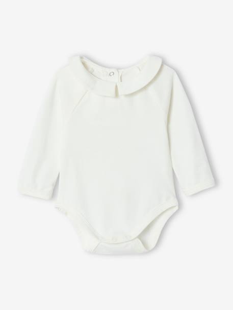 Ensemble naissance body + salopette courte rayée bleu ciel - vertbaudet enfant 