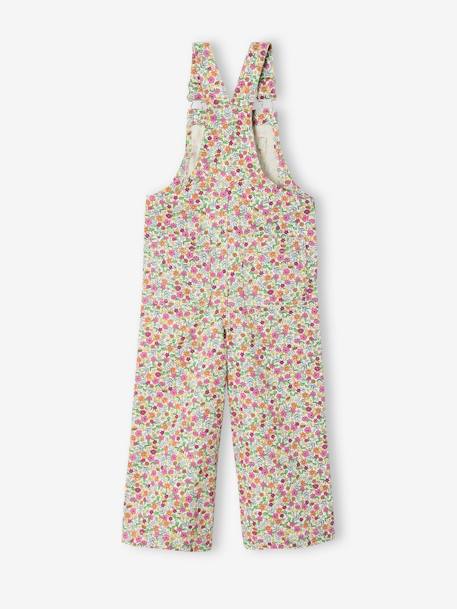 Salopette fille imprimée beige+multicolore - vertbaudet enfant 