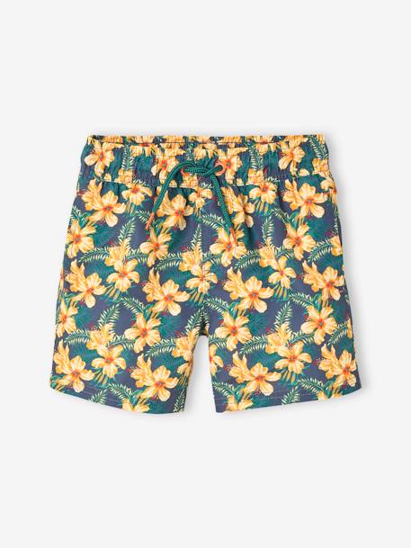 Maillot de bain imprimé garçon marine - vertbaudet enfant 