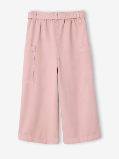 Pantacourt large en Lyocell fille rose - vertbaudet enfant 