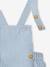 Ensemble naissance body + salopette courte rayée bleu ciel - vertbaudet enfant 