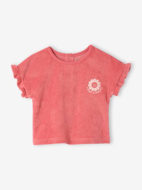 Babyset t-shirt + badstof short aardbei - vertbaudet enfant 