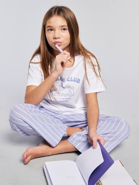 Lot de 2 pyjamas fille bleu - vertbaudet enfant 