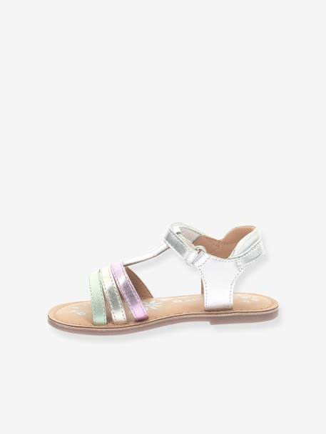 Sandales cuir enfant Diamanto argent - vertbaudet enfant 