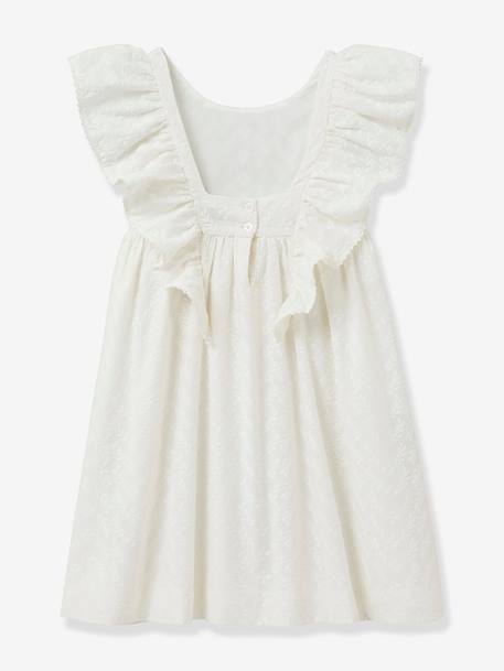 Jurk voor meisjes Simone - Cortège Plume - CYRILLUS ecru - vertbaudet enfant 