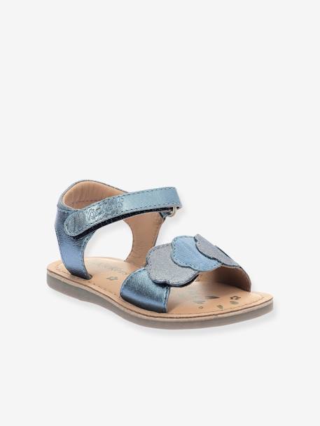 Sandales cuir enfant Dyastar marine - vertbaudet enfant 