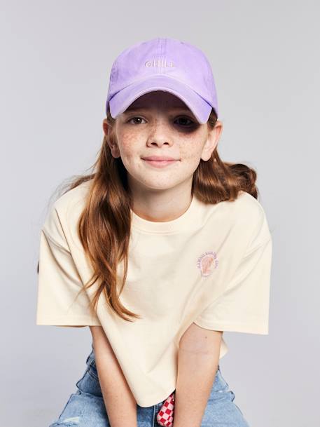 Casquette « Chill » enfant anthracite+vert d'eau+violet - vertbaudet enfant 