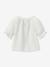 Blouse broderie anglaise en gaze de coton écru - vertbaudet enfant 